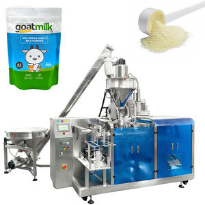 Machine d'emballage automatique de sachets pré-faits à fermeture éclair pour poudre de lait de chameau, de chèvre, de lait de coco, machine d'emballage de sachets - Product Image 1