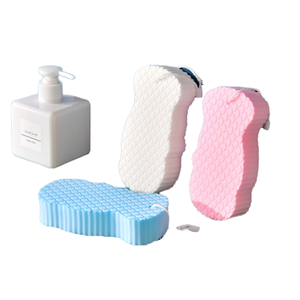 Éponge de Douche 3D Douce et Exfoliante en PVA à Écailles de Poisson, Réutilisable, pour Enfants, Élimine les Peaux Mortes, Moderne et Longue - Product Image 4
