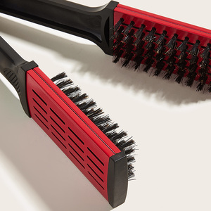 Peigne lisseur de cheveux en forme de V, dents en acier inoxydable pour le coiffage à domicile, blanc, rouge, violet - Product Image 4