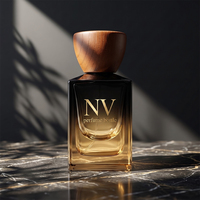 Flacon de parfum de luxe personnalisé avec bouchon magnétique 30ml 50ml, flacon de parfum en verre à sertir avec emballage boîte