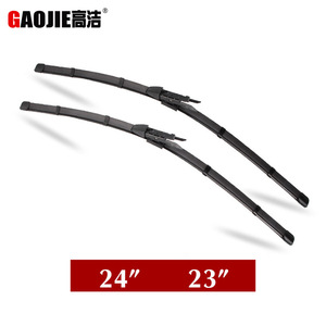 Limpiaparabrisas sin marco para Bmw Serie 5 E60 E61 2004 2010, goma sintética frontal, ángulo de raspado de 180 grados - Product Image 4