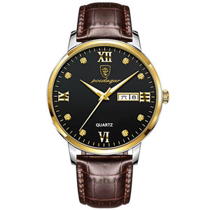 Montre pour homme lumineuse et étanche, montre-bracelet à quartz ultra-fine - Product Image 3