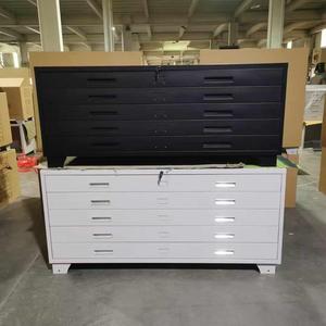 Armoire à plans pliable en acier A0/A1 avec 5 tiroirs pour le rangement de documents, dessins et plans pour la maison, le bureau ou l'atelier - Product Image 4