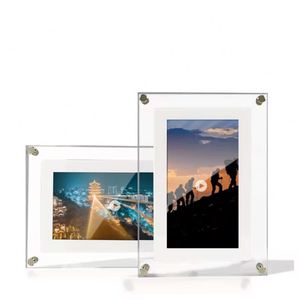 X615 <b>Mirror</b> Surface Light Luxury Home Furnishings Electronic Picture <b>Acrylic</b> Digital Video Photo Frame - Product Image 2