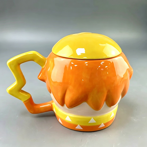 Mug Anime <span class=keywords><strong>Demon</strong></span> <span class=keywords><strong>Slayer</strong></span>: Kimetsu No Yaiba, <span class=keywords><strong>Tasse</strong></span> à café en porcelaine blanche écologique, Ensemble de soucoupes à thé au design créatif de dessin animé - Product Image 6