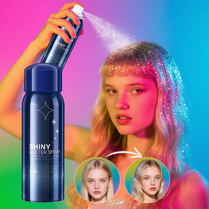 <strong>Hair</strong> Shimmer <strong>Spray</strong> Factory Wholesale Party Makeup Shiny Sliver Gold <strong>Purple</strong> Glitter Powder Setting <strong>Spray</strong> - Product Image 6