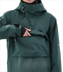 高品质OEM不透水滑雪服滑雪板夹克外壳，新设计防风防水连帽男式滑雪夹克