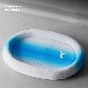 Großhandel Sommer New <span class=keywords><strong>Pet</strong></span> Kühl matte Solid Pattern <span class=keywords><strong>Gel</strong></span> <span class=keywords><strong>Cooling</strong></span> PVC Wasserdicht Kratz fest Hunde bett Katzen bett - Product Image 5