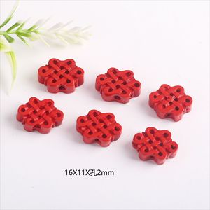 Chinese Knot Lucky Beads Spacers Natural Raw Cinnabar DIY Jewelry Accessories 10mm <b>Red</b> For <b>Bracelets</b> Necklaces - Product Image 3