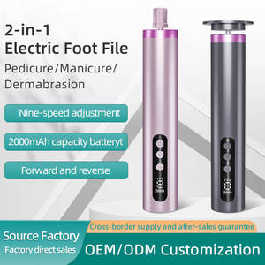 Removedor <span class=keywords><strong>de</strong></span> Callos Eléctrico 2 en 1 con 9 Velocidades Ajustables, Lima Recargable para el Cuidado <span class=keywords><strong>de</strong></span> los Pies y Masajeador <span class=keywords><strong>de</strong></span> Pies con Amoladora <span class=keywords><strong>de</strong></span> Acero Inoxidable - Product Image 2
