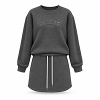 Ensemble pull style Old Money automne/hiver, coupe ample, 100% coton, tenue décontractée de style coréen, ensemble tout-en-un pour les trajets quotidiens 61371