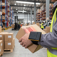 Lecteur RFID UHF portable CHAINWAY R5, PDA industriel pour la gestion de la logistique de détail avec système d'exploitation Palm