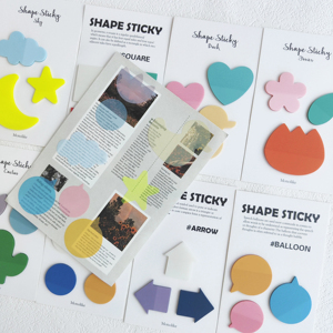 8 paquets de marque-pages autocollants transparents Kawaii mignons en PET pour l'annotation et la lecture de livres - Product Image 5