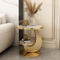 Table Basse Petite Luxe Léger Table d'Appoint Créative en Bois pour Salon Canapé & Balcon Mobilier Domestique Haut de Gamme Simple