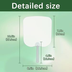 Wholesale <b>Blanks</b> Sublimation to Sublimate Fan Hand Held Fans - Product Image 3