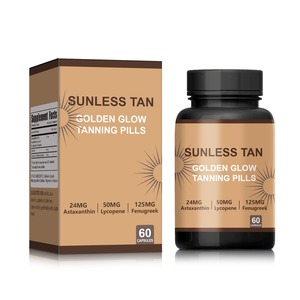 Complément <span class=keywords><strong>de</strong></span> <span class=keywords><strong>bronzage</strong></span> oral fixateur <span class=keywords><strong>de</strong></span> couleur longue durée OEM, capsules <span class=keywords><strong>de</strong></span> <span class=keywords><strong>bronzage</strong></span> unisexe, 60 unités, à base d'ingrédients naturels - Product Image 1