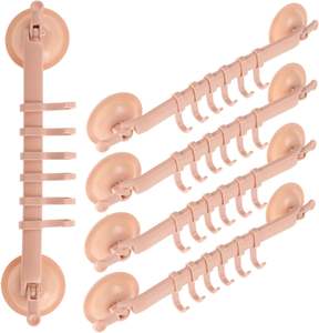 Gancho de succión al por mayor, estante de ducha con ventosa y 6 ganchos para cocina y baño, sin clavos, sin rastro, multiusos - Product Image 1