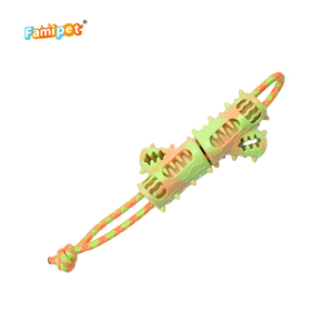 Famipet - Juguete de Cuerda para Perros, Diseño Nuevo, Duradero, de TPR, Interactivo, para Limpiar los Dientes de los Perros, Juguete para Masticar para Mascotas - Product Image 5