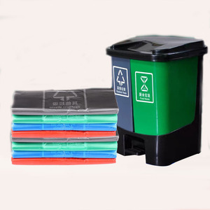 Sacs poubelle en plastique PE robuste pour les déchets ménagers de cuisine, sacs poubelle imprimés avec logo pour l'emballage - Product Image 1