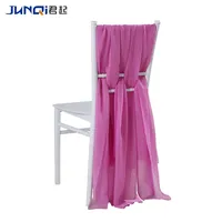 Housse de chaise à fleurs roses Housse de chaise de mariage rose