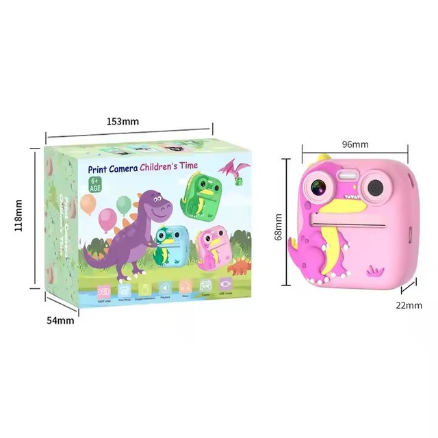 Child Printer Camera Dual Lens Children's Photo Camera Cute Fun Toys Digital Instant Print Camera for Kids