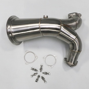 Top-Quality Reducing Straight Downpipe Exhaust With Brushed for Audi S4 S5 B9 2019-2022 3.0T,OEM & ODM Available - Product Image 2