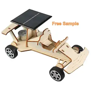 MI Solar DIY Wooden Car Building Block Sets Physics Toys 3D Wooden Puzzle Stem Kits STEM Educational Toys Science Kit For Kids