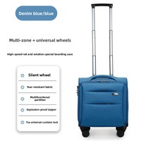 Valise de cabine en tissu Oxford pour voyages d'affaires, 20 pouces, imperméable, antivol, verrouillable, personnalisable