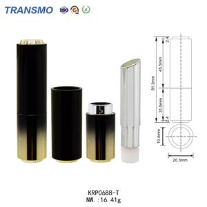 Tube de rouge à lèvres doré remplaçable, contenants personnalisés pour gloss et baume à lèvres, tube de rouge à lèvres rechargeable doré dégradé - Product Image 2