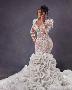 Buy In Bulk Crystal Lace Beaded Wedding Gowns 2k+