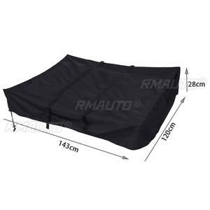Car Rooftop Luggage <b>Carrier</b> <b>Storage</b> <b>Bag</b> Travel Waterproof Sun Protection Universal 420D 143*120*28cm Car Cargo Roof Luggage <b>Bag</b> - Product Image 2