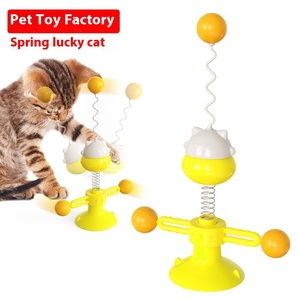 Prix de vente direct d'usine chat taquiner bâton chat divertissement jouet printemps chat platine balle jouet pour animaux de compagnie fournitures pour animaux de compagnie - Product Image 4