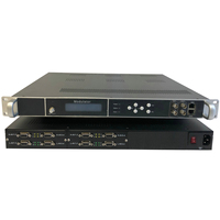 Equipo de radiodifusión 4 8 12 16 20 24 Codificador VGA de TV digital y modulador ATSC ISDBT DTMB DVB-C DVB-T