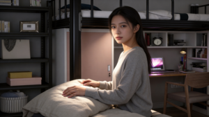 Heavy Duty Metal <strong>Loft</strong> <strong>Bed</strong> with D Wardrobe for Student Dormitory Small Space Bedroom Furniture Bunk <strong>Bed</strong> with Storage Shelves - Product Image 6