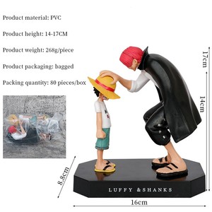 <span class=keywords><strong>Figura</strong></span> DE ACCIÓN DE 17cm, modelo de cabeza táctil de <span class=keywords><strong>Luffy</strong></span> <span class=keywords><strong>Shanks</strong></span>, adorno de PVC, <span class=keywords><strong>figura</strong></span> de acción - Product Image 1
