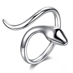 Anello Aperto a Forma di Serpente, Gioiello Minimalista da Donna, Accessorio Moda per Uso Quotidiano, Idea Regalo - Product Image 2