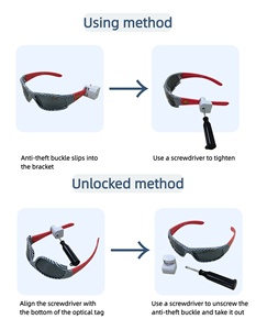 Détacheur d'étiquettes optiques EAS, dissolvant d'étiquettes de sécurité EAS, détacheur EAS pour les magasins de lunettes de soleil - Product Image 4