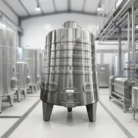 Cuves de fermentation pour vins blancs 2000L et vins rouges 3000L avec enveloppe de refroidissement