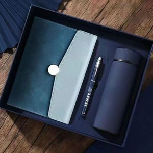 Promotional Items Pu Notebook Executive Corporate Business Stationary <b>Gift</b> Custom Office A5 With Pen Thermos Bottle <b>Gift</b> Box Set - Product Image 2