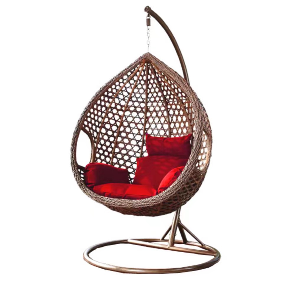 DA-0011 Горячая продажа вися стул Крытый двойной кресло качелей яиц плетеное подвесное кресло-качалка