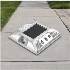 Marqueur de chaussée réfléchissant LED en aluminium étanche IP68, borne solaire pour la sécurité routière - Product Image 3