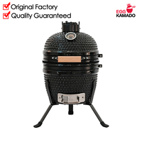 Grill Kamado en céramique portable de 13 pouces pour table, barbecue extérieur au charbon de bois, fumoir, personnalisation en petite série, vente en gros