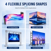 Panel LED P2.6 HD Impermeable para Exteriores, Sistema de Video Wall LED de 500x500 500x1000, Solución Llave en Mano