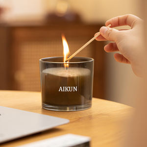 AIKUN lujo personalizado hogar fragancia cera de soja velas perfumadas personalizadas para Navidad Acción de Gracias Pascua Diwali Etiqueta Privada - Product Image 5