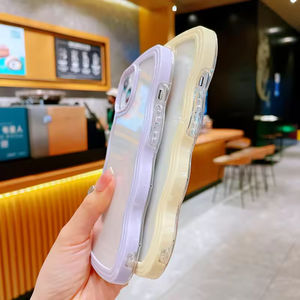 Gran Stock de Fundas para Celular Coreanas de Lujo con Borde Ondulado, Marco de TPU, Antigolpes y Antihuellas, en Varios Colores, para la Serie 17 - Product Image 2