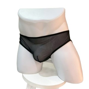 Nuovi Slip Sexy da <span class=keywords><strong>Uomo</strong></span> con Catena, Traspiranti in Rete Trasparente, Motivo Tinta Unita, in Poliestere, a Vita Bassa, Modello <span class=keywords><strong>Perizoma</strong></span> Aderente - Product Image 5