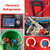 Máquina Portátil de Reciclaje y Recarga de Refrigerantes Múltiples (R12, R134a, R410, R500, R1234yf, R22, R410A, R402a) para Aire Acondicionado