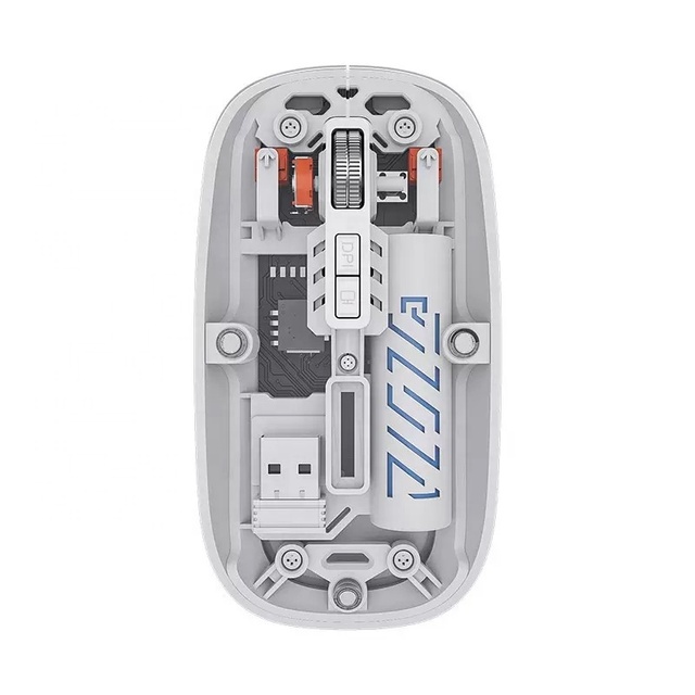 Hot Sale CE ROHS Certificated Customize  2.4G BT  Wireless Mouse Transparent Design  Mouse Silent Ultra-thin Slim
