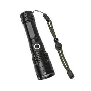 1000lm 5v multi function tactical with power display function rechargeable mobile power bank led flashlight torch