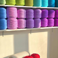 100% Acrylstrickgarn-Mischung, Häkel- und Tufting-Teppichgarn, Milchbaumwolle, 8-fädig, 200g 400g, Tufting-Garn für Tufting-Pistole
